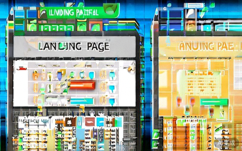 对比两个落地页设计，一个布局拥挤，另一个利用大量留白和清晰的视觉层次引导用户视线流向行动按钮