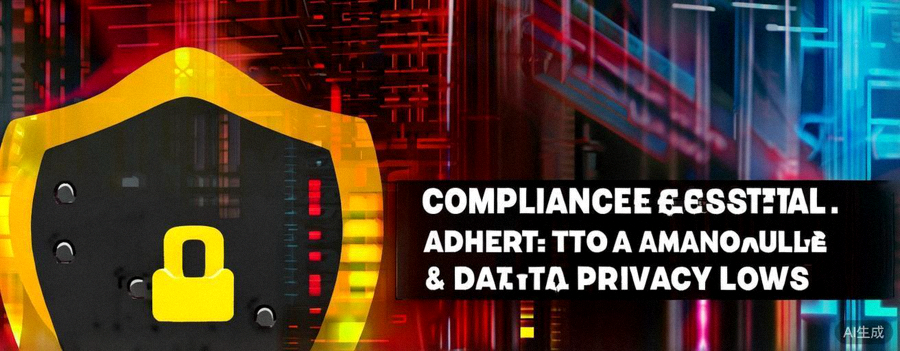 强调遵守亚马逊平台规则与数据隐私法规重要性的警示图标与文字