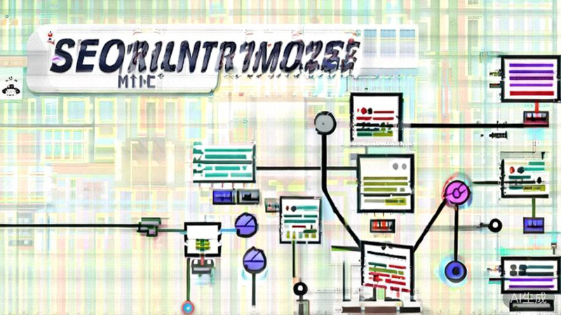 SEO主题集群模型示意图：一个核心支柱页面链接到多个相关的子主题内容页面，形成内容网络